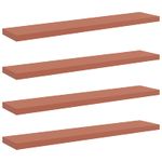 Casa si Gradina - Mobilier - Biblioteci si rafturi - Rafturi - Raft de perete 4 pcs Rosu 120 x 23,5 x 4 cm Lemn compozit - Infinity.ro