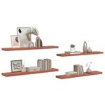 Casa si Gradina - Mobilier - Biblioteci si rafturi - Rafturi - Raft de perete 4 pcs Rosu 120 x 23,5 x 4 cm Lemn compozit - Infinity.ro