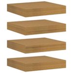 Casa si Gradina - Mobilier - Biblioteci si rafturi - Rafturi - Raft de perete 4 pcs Bej 23 x 23,5 x 4 cm Lemn compozit - Infinity.ro