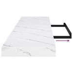 Casa si Gradina - Mobilier - Biblioteci si rafturi - Rafturi - Raft de perete Marmura alba 120 x 23,5 x 4 cm Lemn compozit - Infinity.ro