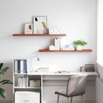 Casa si Gradina - Mobilier - Biblioteci si rafturi - Rafturi - Raft de perete 2 pcs Rosu 120 x 23,5 x 4 cm Lemn compozit - Infinity.ro