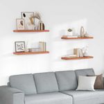 Casa si Gradina - Mobilier - Biblioteci si rafturi - Rafturi - Raft de perete 4 pcs Rosu 80 x 23,5 x 4 cm Lemn compozit - Infinity.ro