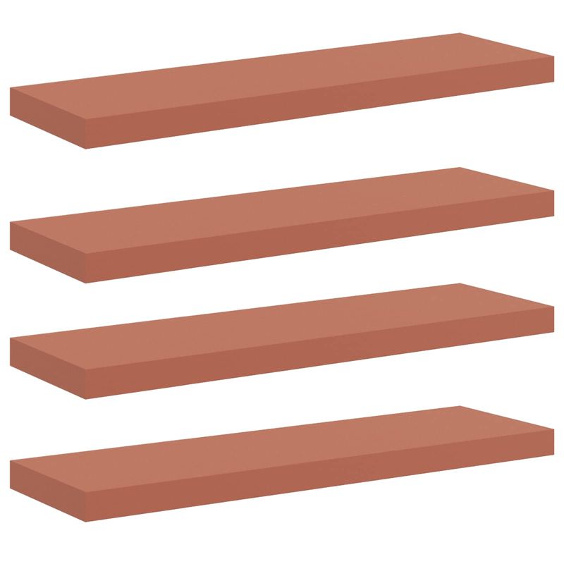 Casa si Gradina - Mobilier - Biblioteci si rafturi - Rafturi - Raft de perete 4 pcs Rosu 80 x 23,5 x 4 cm Lemn compozit - Infinity.ro
