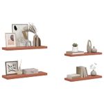 Casa si Gradina - Mobilier - Biblioteci si rafturi - Rafturi - Raft de perete 4 pcs Rosu 80 x 23,5 x 4 cm Lemn compozit - Infinity.ro