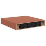 Casa si Gradina - Mobilier - Biblioteci si rafturi - Rafturi - Raft de perete Pe perete Rosu 23 x 23,5 x 4 cm Lemn compozit - Infinity.ro