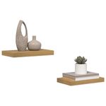 Casa si Gradina - Mobilier - Biblioteci si rafturi - Rafturi - Raft de perete 2 pcs Maro 40 x 23,5 x 4 cm Lemn compozit - Infinity.ro