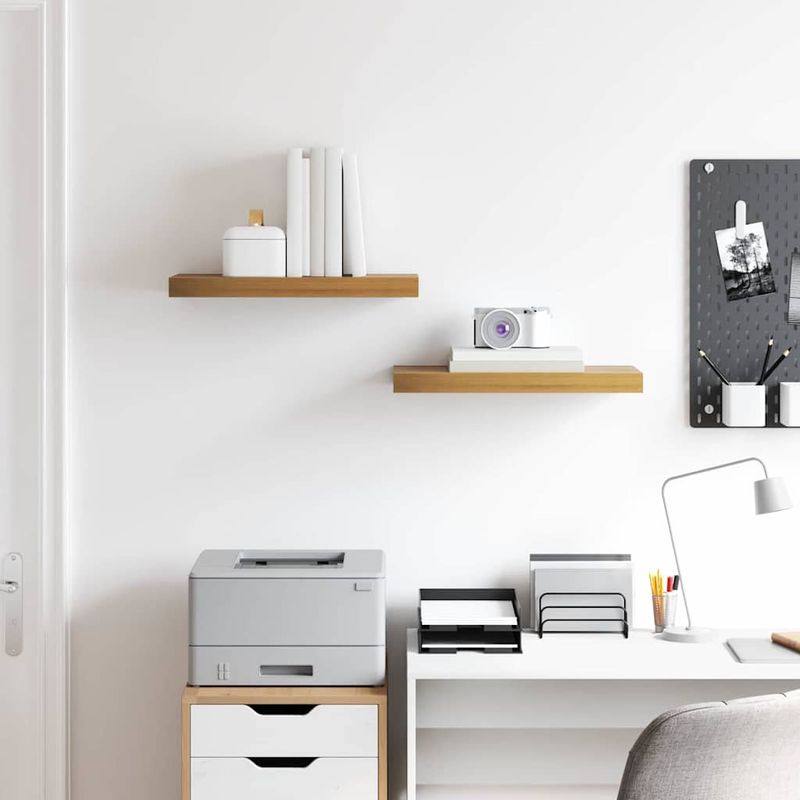 Casa si Gradina - Mobilier - Biblioteci si rafturi - Rafturi - Raft de perete 2 pcs Maro 50 x 23 x 4 cm Lemn compozit - Infinity.ro