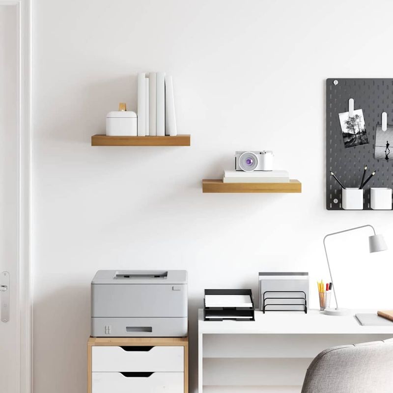 Casa si Gradina - Mobilier - Biblioteci si rafturi - Rafturi - Raft de perete 2 pcs Maro 40 x 23,5 x 4 cm Lemn compozit - Infinity.ro