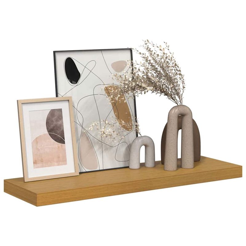 Casa si Gradina - Mobilier - Biblioteci si rafturi - Rafturi - Raft de perete Pe perete Bej 80 x 23,5 x 4 cm Lemn compozit - Infinity.ro