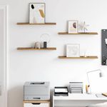 Casa si Gradina - Mobilier - Biblioteci si rafturi - Rafturi - Raft de perete cu raft 4 pcs Maro 60 x 9 x 3 cm Lemn compozit - Infinity.ro