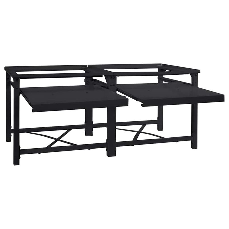 Electronice si Electrocasnice - Masini de spalat vase - Accesorii masini de spalat vase - Suport pentru masina de spalat 2 pcs Negru 64 x 55 x 32.5 cm - Infinity.ro