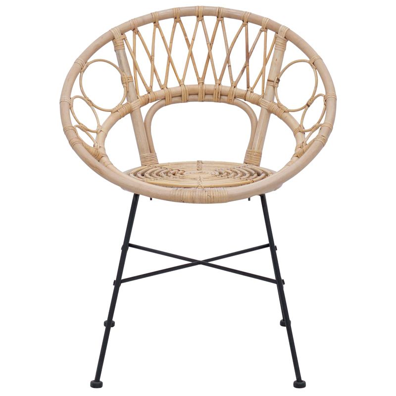 Casa si Gradina - Mobilier - Scaune si fotolii - Scaune - Scaun de sufragerie 2 pcs natural 65 x 55,5 x 81 cm - Infinity.ro