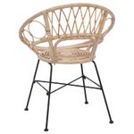 Casa si Gradina - Mobilier - Scaune si fotolii - Scaune - Scaun de sufragerie 2 pcs natural 65 x 55,5 x 81 cm - Infinity.ro