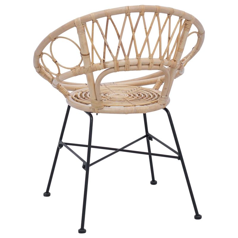 Casa si Gradina - Mobilier - Scaune si fotolii - Scaune - Scaun de sufragerie 2 pcs natural 65 x 55,5 x 81 cm - Infinity.ro