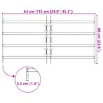 Casa si Gradina - Constructii - Ferestre si accesorii - Ferestre pvc verticale - Grila Fereastra Negru 115 x 60 cm Otel vopsit electrostatic - Infinity.ro