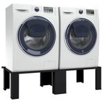 Electronice si Electrocasnice - Masini de spalat vase - Accesorii masini de spalat vase - Suport pentru masina de spalat 2 pcs Negru 64 x 55 x 32.5 cm - Infinity.ro