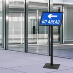 Casa si Gradina - Decoratiuni - DIY - Manechine plastic - Suport poster tip pedestal Negru a3 Aluminiu si PVC - Infinity.ro