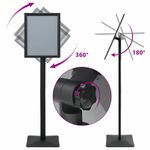 Casa si Gradina - Decoratiuni - DIY - Manechine plastic - Suport poster tip pedestal Negru a3 Aluminiu si PVC - Infinity.ro