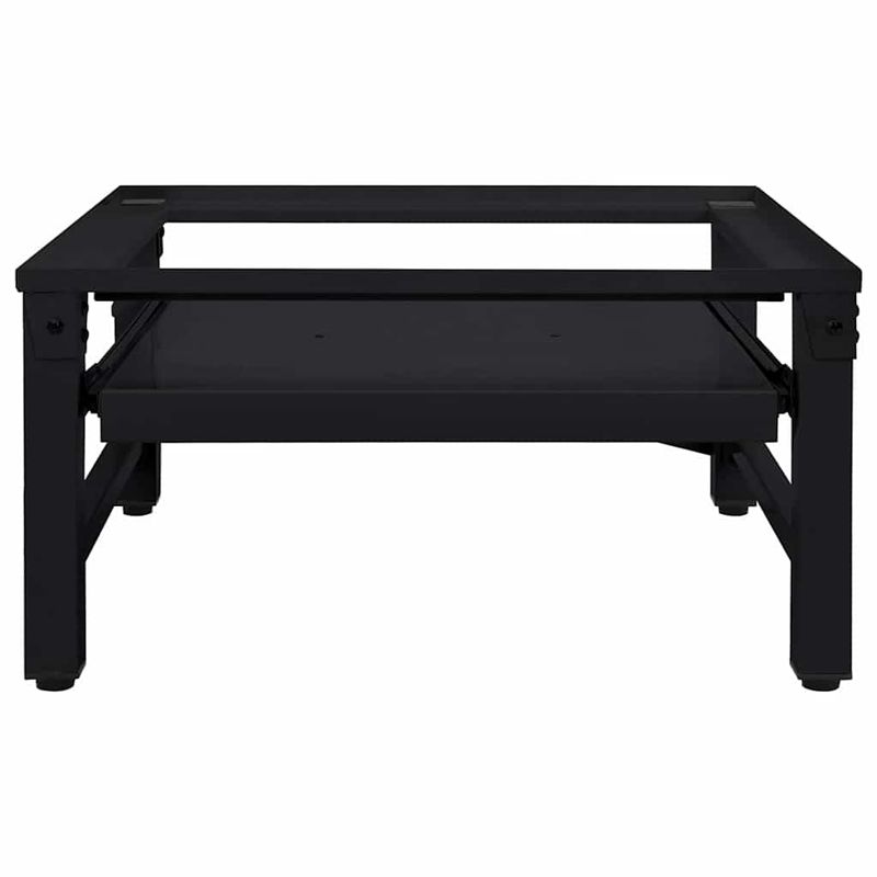 Electronice si Electrocasnice - Masini de spalat vase - Accesorii masini de spalat vase - Suport pentru masina de spalat Negru 64 x 55 x 32.5 cm Otel - Infinity.ro