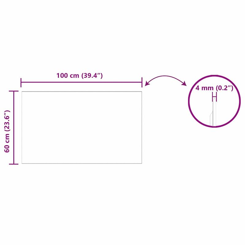 Casa si Gradina - Decoratiuni - Oglinzi - Ogledna de perete 100 x 60 cm sticla securizata - Infinity.ro