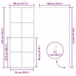Casa si Gradina - Sanitare - Cazi si cabine de dus - Paravane si usi - Zid de dus walk-in Auriu 80 x 195 cm sticla securizata - Infinity.ro