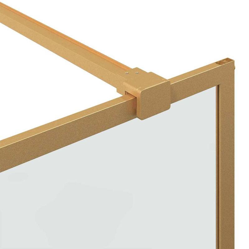 Casa si Gradina - Sanitare - Cazi si cabine de dus - Paravane si usi - Zid de dus walk-in Auriu 80 x 195 cm sticla securizata - Infinity.ro