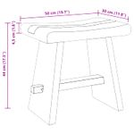 Casa si Gradina - Mobilier - Scaune si fotolii - Scaune - Scaun de baie natural 50 x 30 x 45 cm Lemn natural - Infinity.ro