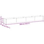 Casa si Gradina - Gradinarit si plante - Plante si ghivece - Ghivece si suporturi - Strat inaltat de gradina 390 x 50 x 36 cm Otel Galvanizat - Infinity.ro