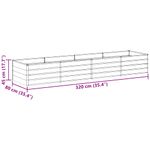 Casa si Gradina - Gradinarit si plante - Plante si ghivece - Ghivece si suporturi - Strat inaltat de gradina Maro deschis 320 x 80 x 45 cm - Infinity.ro