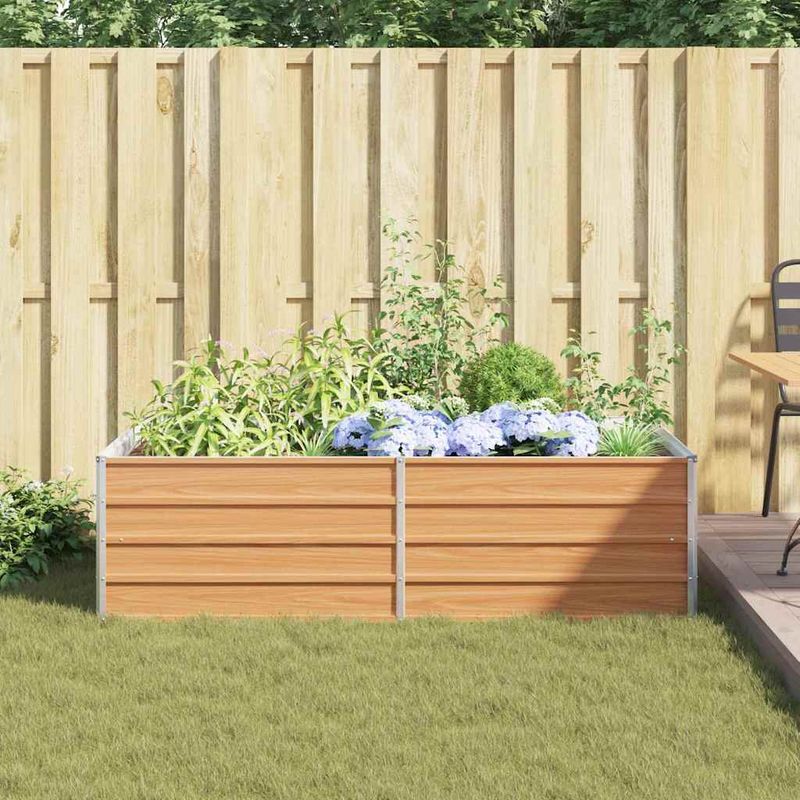 Casa si Gradina - Gradinarit si plante - Plante si ghivece - Ghivece si suporturi - Strat inaltat de gradina Maro deschis 160 x 80 x 45 cm - Infinity.ro