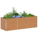 Casa si Gradina - Gradinarit si plante - Plante si ghivece - Ghivece si suporturi - Strat inaltat de gradina Maro deschis 240 x 80 x 77 cm - Infinity.ro