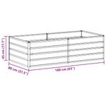 Casa si Gradina - Gradinarit si plante - Plante si ghivece - Ghivece si suporturi - Strat inaltat de gradina Maro deschis 160 x 80 x 45 cm - Infinity.ro