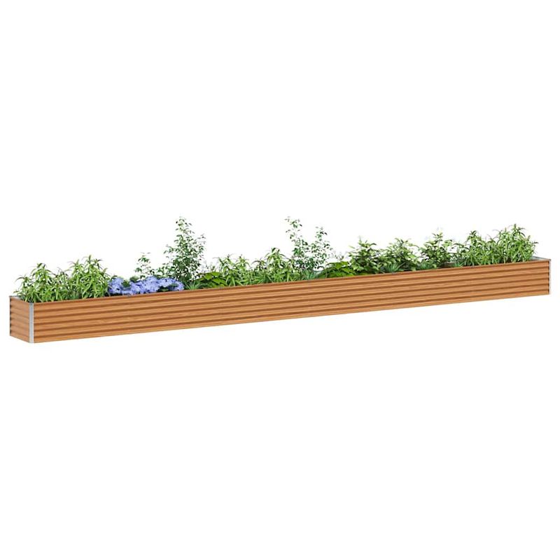 Casa si Gradina - Gradinarit si plante - Plante si ghivece - Ghivece si suporturi - Strat inaltat de gradina 582 x 50 x 36 cm Otel Galvanizat - Infinity.ro