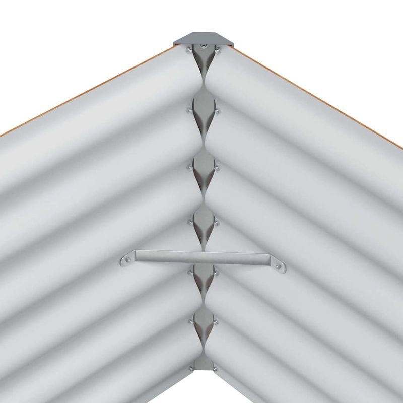 Casa si Gradina - Gradinarit si plante - Plante si ghivece - Ghivece si suporturi - Strat inaltat de gradina 582 x 50 x 36 cm Otel Galvanizat - Infinity.ro