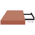 Casa si Gradina - Mobilier - Biblioteci si rafturi - Rafturi - Raft de perete Pe perete Rosu 80 x 23,5 x 4 cm Lemn compozit - Infinity.ro