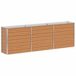 Casa si Gradina - Gradinarit si plante - Plante si ghivece - Ghivece si suporturi - Strat inaltat de gradina Maro deschis 240 x 40 x 77 cm - Infinity.ro