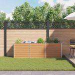 Casa si Gradina - Gradinarit si plante - Plante si ghivece - Ghivece si suporturi - Strat inaltat de gradina Maro deschis 240 x 40 x 77 cm - Infinity.ro