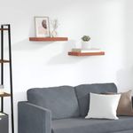 Casa si Gradina - Mobilier - Biblioteci si rafturi - Rafturi - Raft de perete 2 pcs Rosu 40 x 23,5 x 4 cm Lemn compozit - Infinity.ro