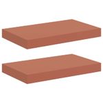 Casa si Gradina - Mobilier - Biblioteci si rafturi - Rafturi - Raft de perete 2 pcs Rosu 40 x 23,5 x 4 cm Lemn compozit - Infinity.ro