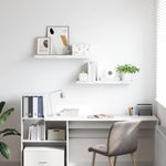 Casa si Gradina - Mobilier - Biblioteci si rafturi - Rafturi - Raft de perete Pe perete 2 pcs Marmura alba 80 x 23,5 x 4 cm - Infinity.ro