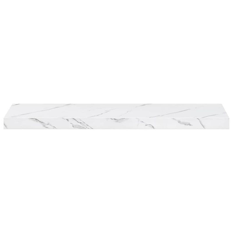 Casa si Gradina - Mobilier - Biblioteci si rafturi - Rafturi - Raft de perete Pe perete 2 pcs Marmura alba 80 x 23,5 x 4 cm - Infinity.ro