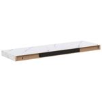 Casa si Gradina - Mobilier - Biblioteci si rafturi - Rafturi - Raft de perete Pe perete 2 pcs Marmura alba 80 x 23,5 x 4 cm - Infinity.ro