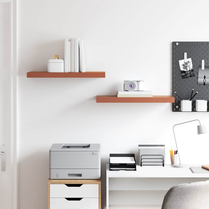 Casa si Gradina - Mobilier - Biblioteci si rafturi - Rafturi - Raft de perete 2 pcs Rosu 50 x 23 x 4 cm Lemn compozit - Infinity.ro