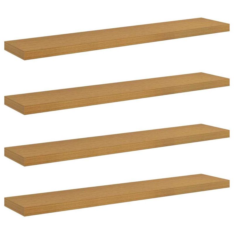 Casa si Gradina - Mobilier - Biblioteci si rafturi - Rafturi - Raft de perete 4 pcs Bej 120 x 23,5 x 4 cm Lemn compozit - Infinity.ro