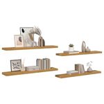 Casa si Gradina - Mobilier - Biblioteci si rafturi - Rafturi - Raft de perete 4 pcs Bej 120 x 23,5 x 4 cm Lemn compozit - Infinity.ro