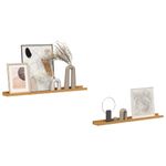 Casa si Gradina - Mobilier - Biblioteci si rafturi - Rafturi - Raft de perete cu raft 2 pcs Bej 80 x 9 x 3 cm Lemn compozit - Infinity.ro