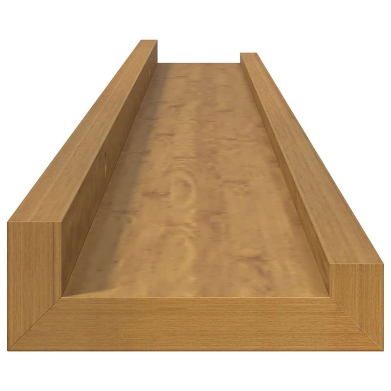 Casa si Gradina - Mobilier - Biblioteci si rafturi - Rafturi - Raft de perete cu raft 2 pcs Bej 80 x 9 x 3 cm Lemn compozit - Infinity.ro