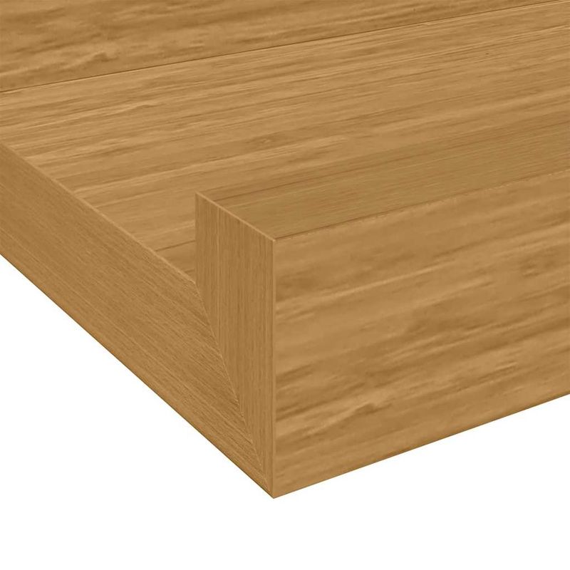 Casa si Gradina - Mobilier - Biblioteci si rafturi - Rafturi - Raft de perete cu raft 2 pcs Bej 80 x 9 x 3 cm Lemn compozit - Infinity.ro