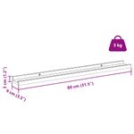Casa si Gradina - Mobilier - Biblioteci si rafturi - Rafturi - Raft de perete cu raft 2 pcs Bej 80 x 9 x 3 cm Lemn compozit - Infinity.ro