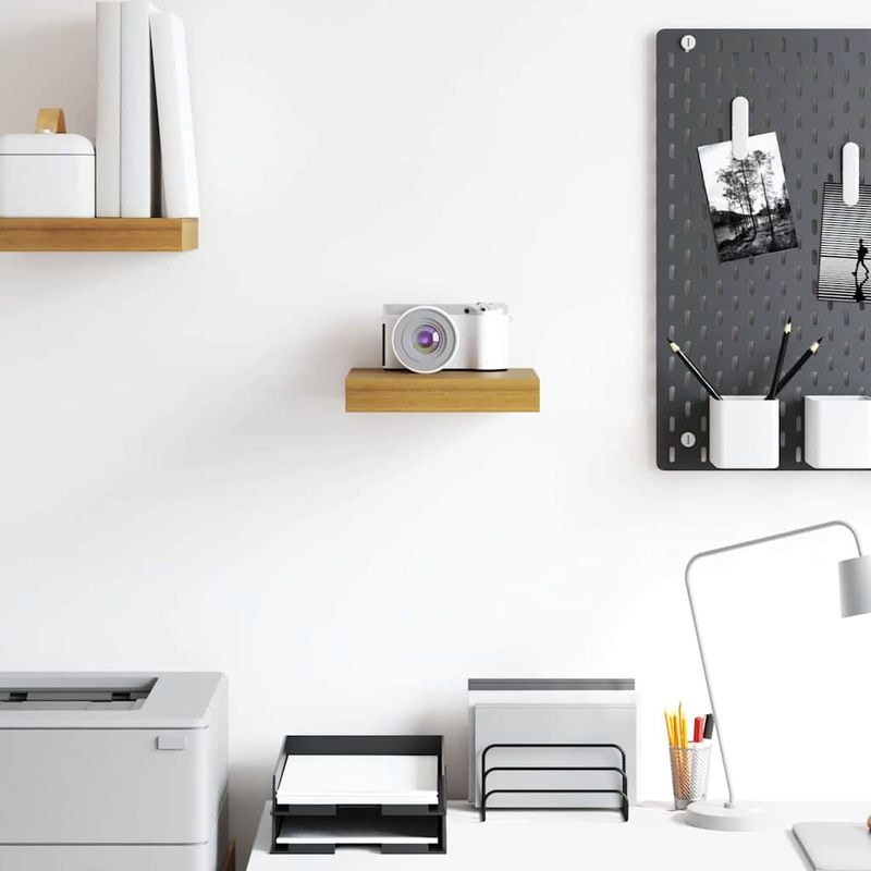 Casa si Gradina - Mobilier - Biblioteci si rafturi - Rafturi - Raft de perete Pe perete Bej 23 x 23,5 x 4 cm Lemn compozit - Infinity.ro